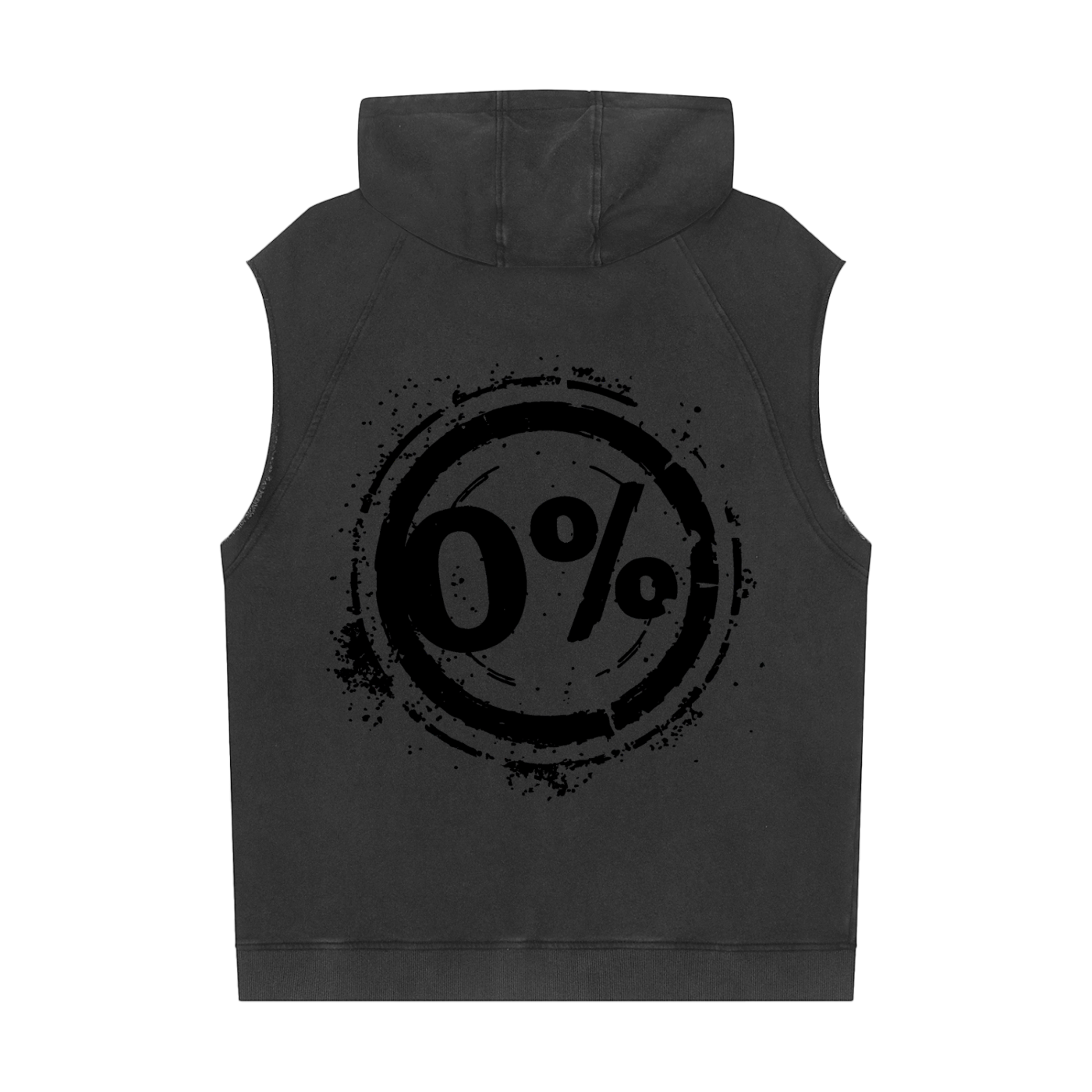 Snow Washed Sleeveless Hoodie