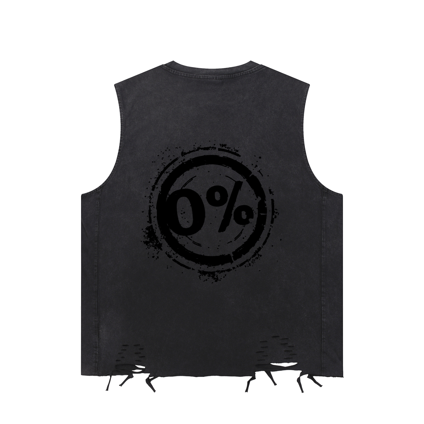 Snow Washed Raw-Hem Tank Top